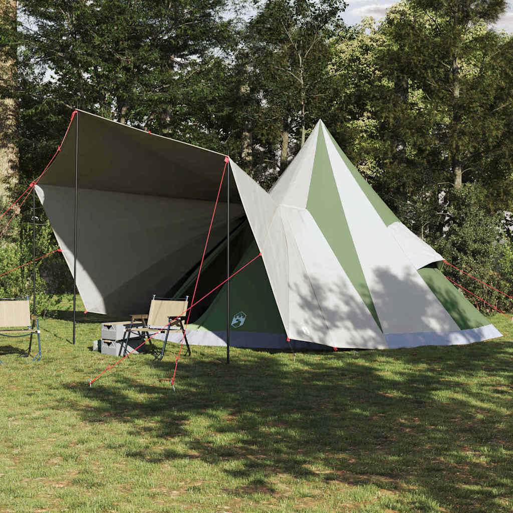Tipi Zelt mit Dach Grün 510x690x330cm