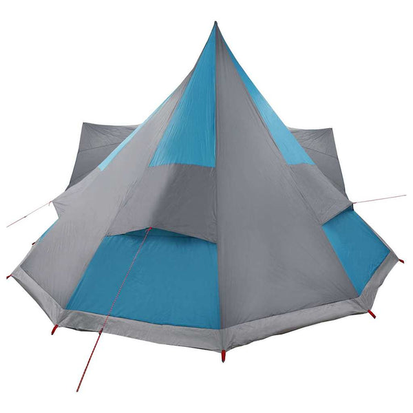 Blaues Tipi-Zelt mit Dach