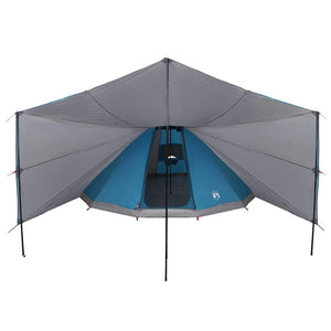 Blaues Tipi-Zelt mit Dach