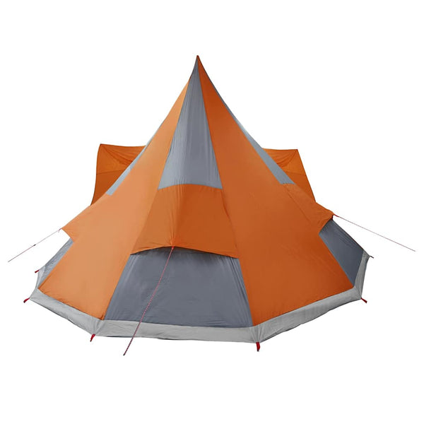 Tipi Zelt mit Dach Grau/Orange