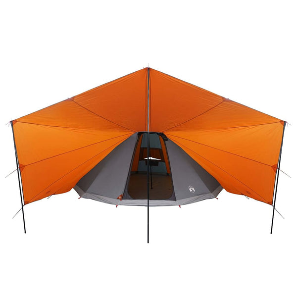 Tipi Zelt mit Dach Grau/Orange