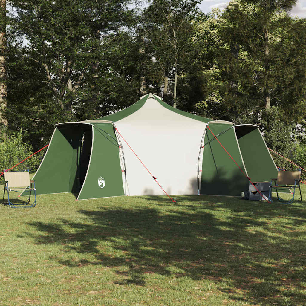 Tipi Zelt Grün mit Dach