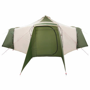 Tipi Zelt Grün mit Dach