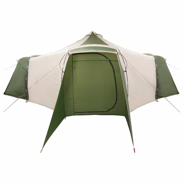 Tipi Zelt Grün mit Dach