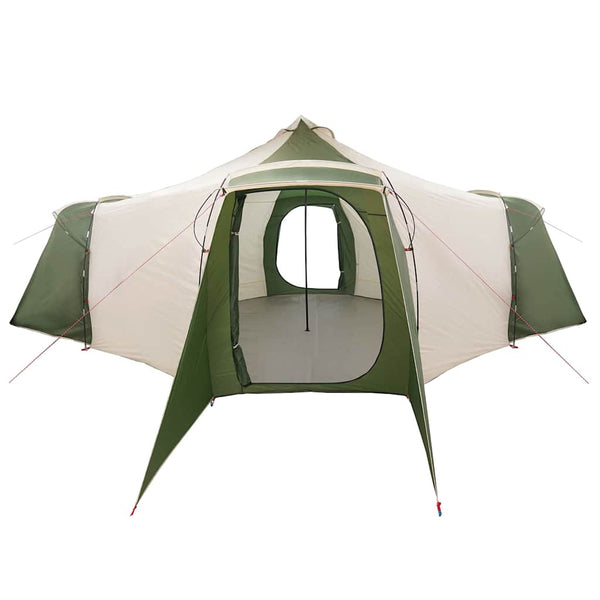 Tipi Zelt Grün mit Dach