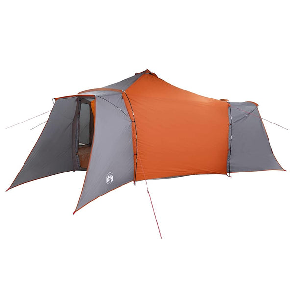 Tipi Zelt mit Dach, Grau/Orange