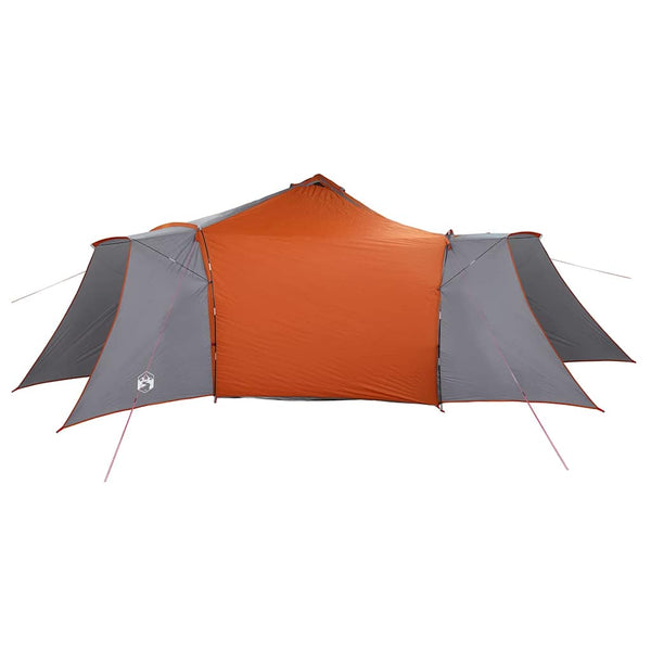 Tipi Zelt mit Dach, Grau/Orange
