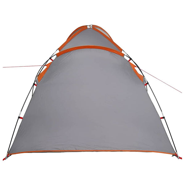 Camping Zelt mit Dach, Grau/Orange