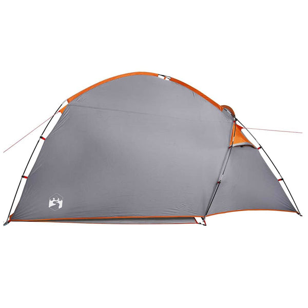 Camping Zelt mit Dach, Grau/Orange