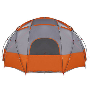 Kuppelzelt mit Dach Grau/Orange 475x475cm