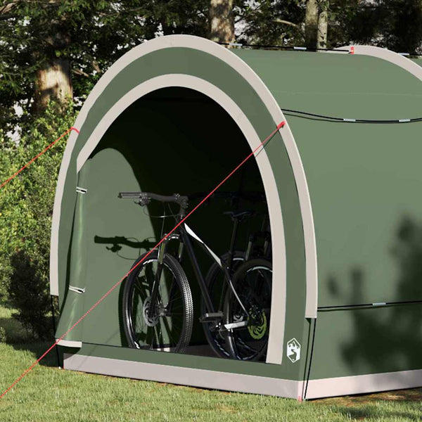 Fahrradgarage mit Dach Grün