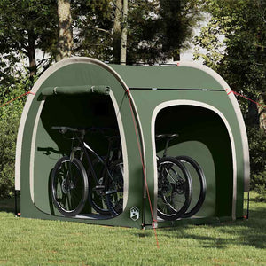 vidaXL Abri de vélo avec toit de rangement Vert 218 x 156 x 180 cm