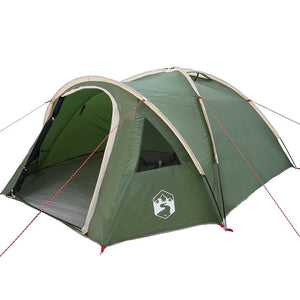 Grünes Campingzelt mit Dach
