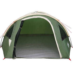 Grünes Campingzelt mit Dach