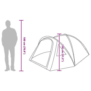 Blaues Campingzelt mit Dach