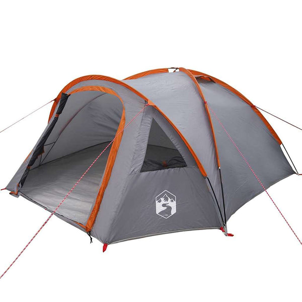 Campingzelt Grau/Orange 308x268x130cm