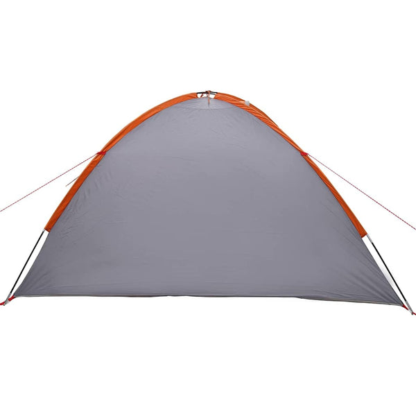 Campingzelt Grau/Orange 308x268x130cm