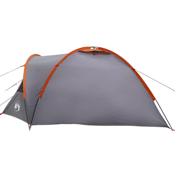 Campingzelt Grau/Orange 308x268x130cm