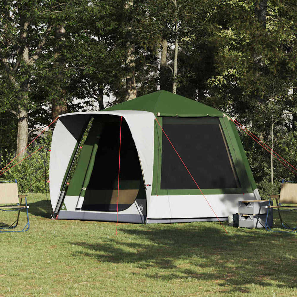 Campingzelt Hütte Grün 420x420 cm