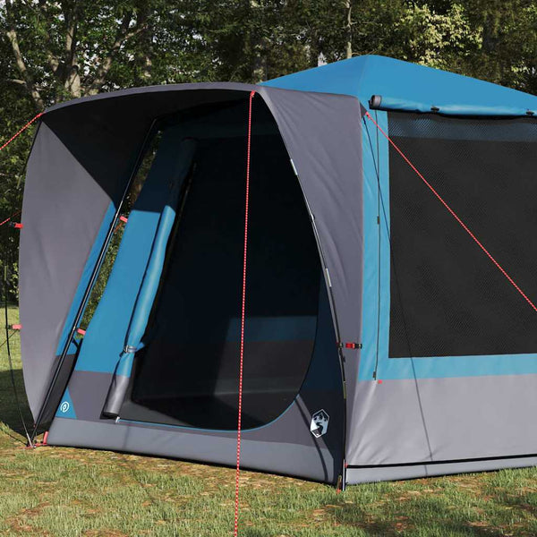Blaues Campingzelt mit Dach 420x420x227cm
