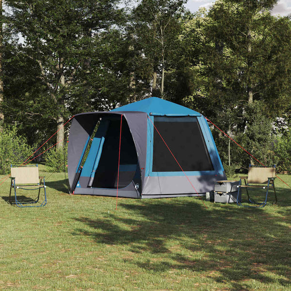 Blaues Campingzelt mit Dach 420x420x227cm