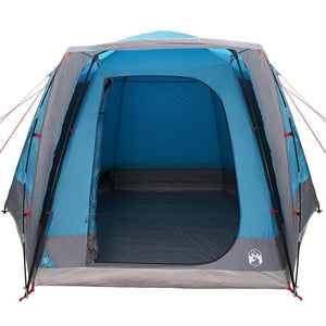 Blaues Campingzelt mit Dach 420x420x227cm