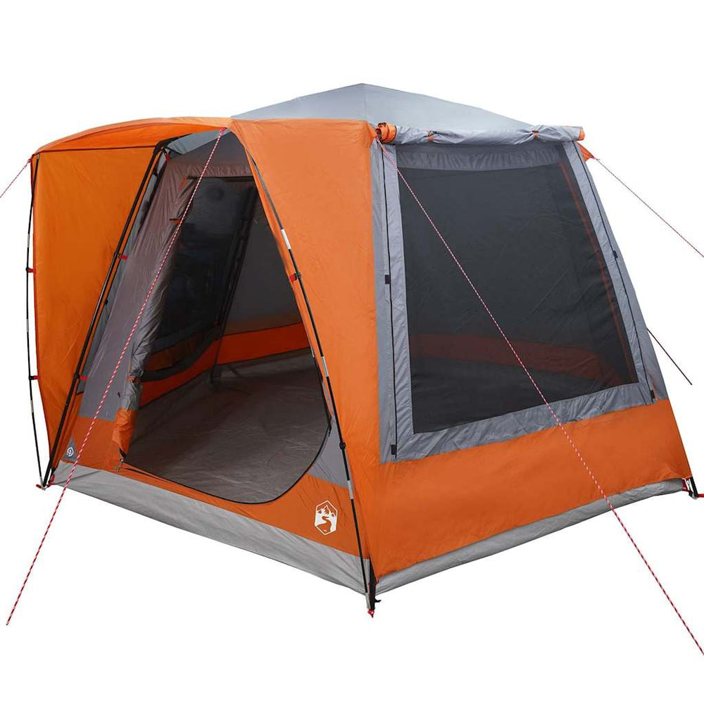 Campingzelt Hütte Grau/Orange 420x420cm