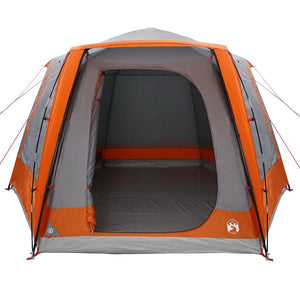Campingzelt Hütte Grau/Orange 420x420cm