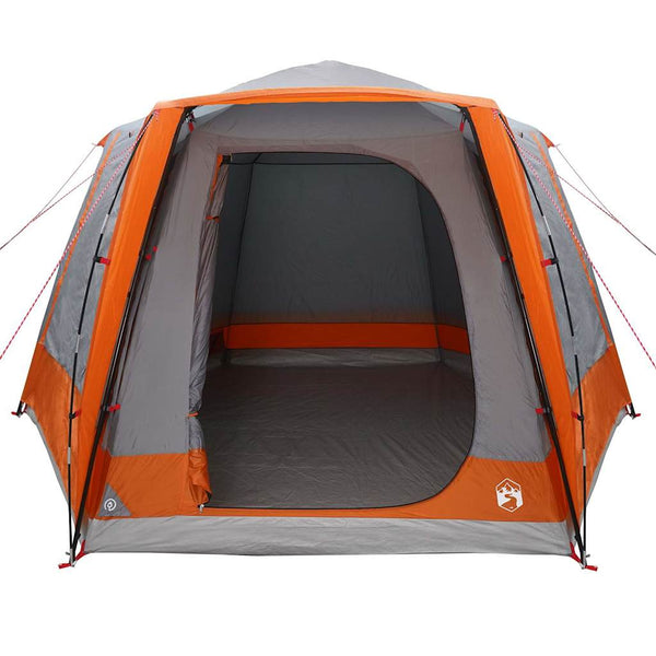 Campingzelt Hütte Grau/Orange 420x420cm