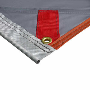 Wasserdichte Campingplane 240x300cm Grau/Orange