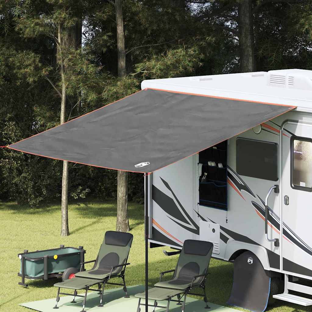 Wasserdichte Campingplane 240x300cm Grau/Orange
