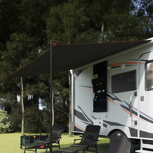 Wasserdichte Campingplane 240x300cm Grau/Orange