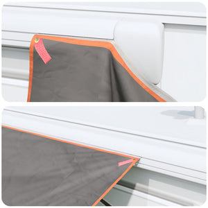 Wasserdichte Campingplane 240x300cm Grau/Orange