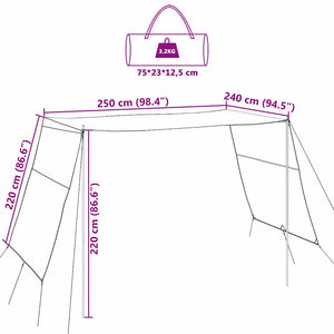 Wasserdichtes Camping Tarp mit Dach