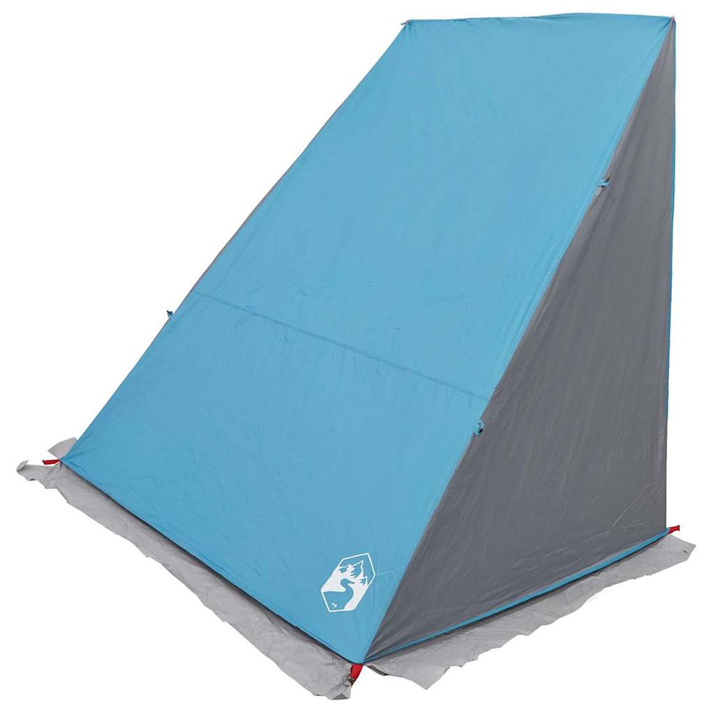 Blaues Heckklappenzelt mit Dach