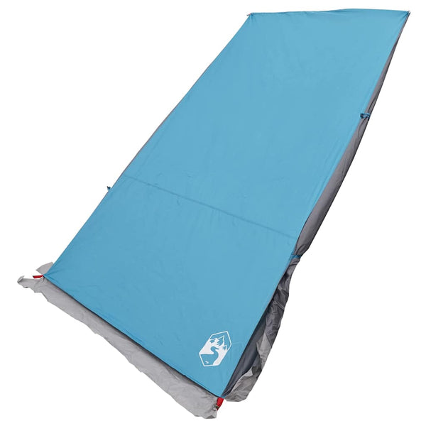 Blaues Heckklappenzelt mit Dach