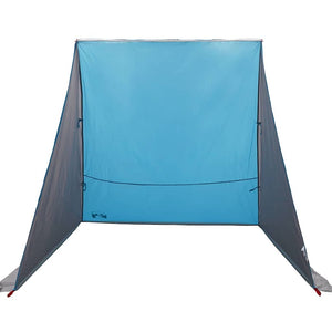 Blaues Heckklappenzelt mit Dach
