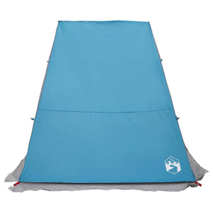 Blaues Heckklappenzelt mit Dach