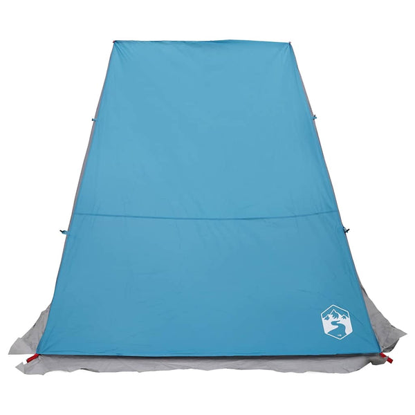 Blaues Heckklappenzelt mit Dach