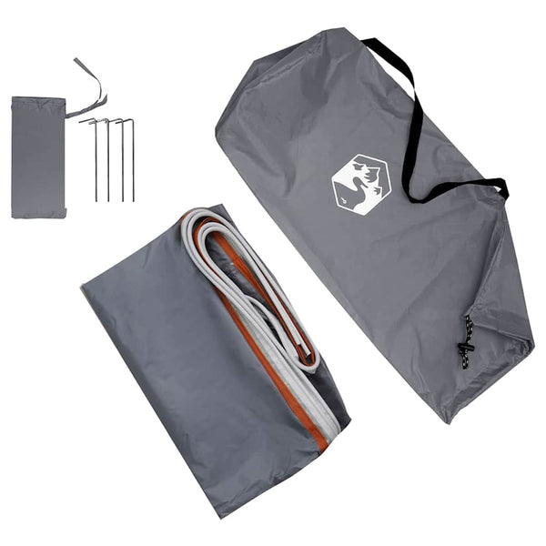 Heckklappenzelt Grau & Orange