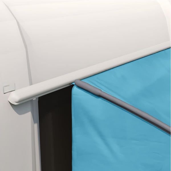 Heckklappenzelt Blau mit Dach