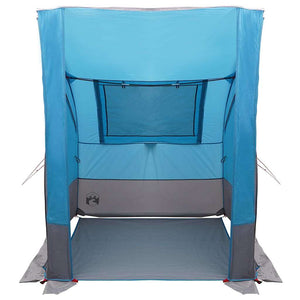Heckklappenzelt Blau mit Dach