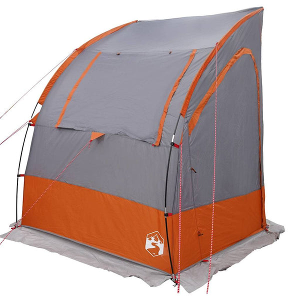 Heckklappenzelt Grau/Orange 194x180x210cm