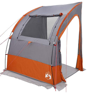 Heckklappenzelt Grau/Orange 194x180x210cm
