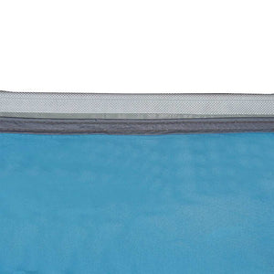 Heckklappenzelt Blau mit Dach