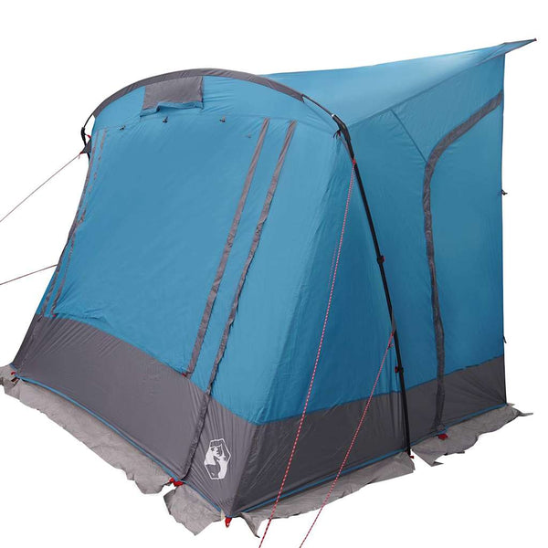 Heckklappenzelt Blau mit Dach