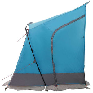 Heckklappenzelt Blau mit Dach