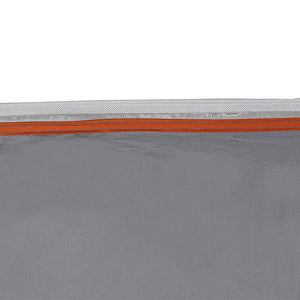 Heckklappenzelt Grau/Orange 285x255x245cm
