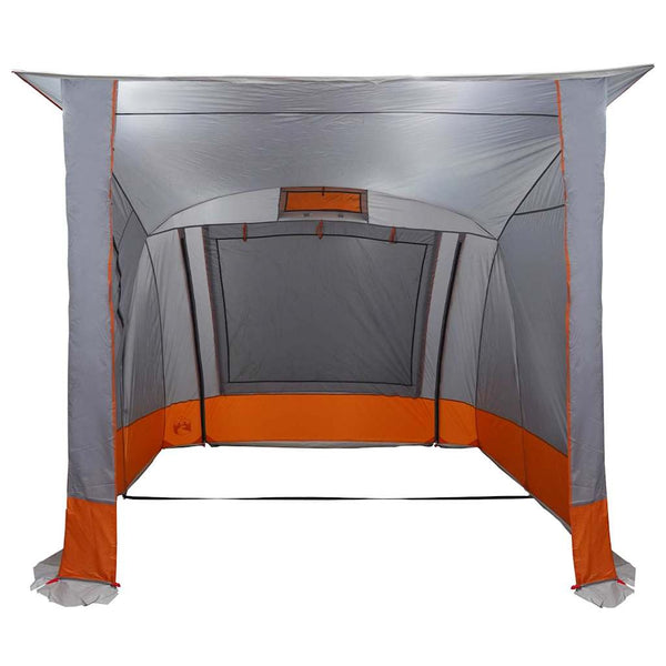 Heckklappenzelt Grau/Orange 285x255x245cm