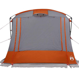 Heckklappenzelt Grau/Orange 285x255x245cm